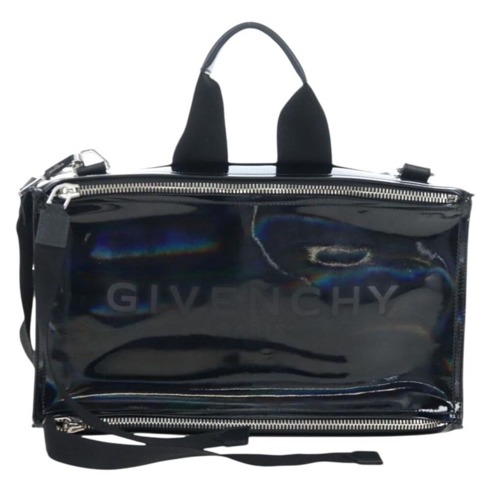 Givenchy Pandora Patent Black Patent_Leather Handbag